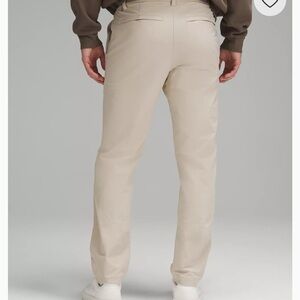 Lululemon ABC Classic-Fit Trouser 30L Stretch Cotton VersaTwill, Tan, Size 33